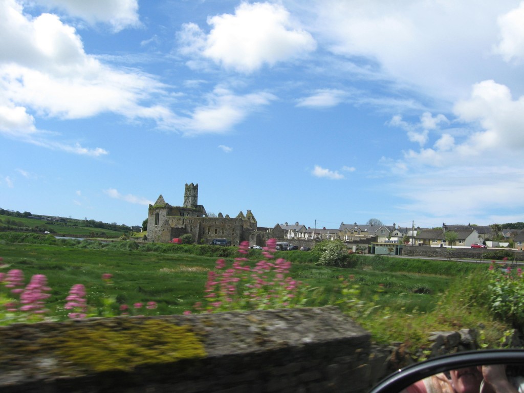 Arriving at Timoleague; view of the Friary
