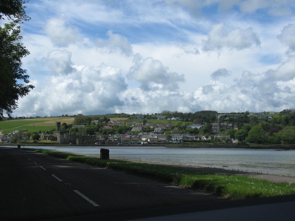 View of the village of Timoleague from across the river