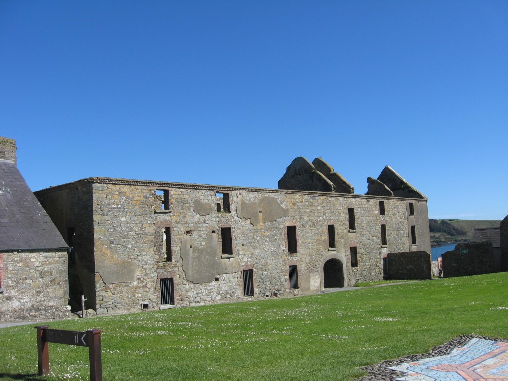 Barracks building, interior, Charlesfort